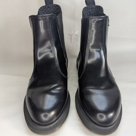 Dr. Martens Flora Smooth Leather Black Chelsea Boots | US 6 - Picture 4 of 8